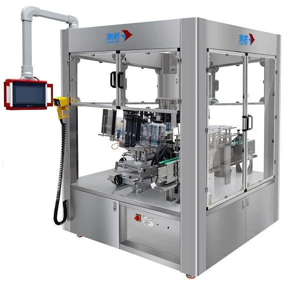 Beer bottle rotary self-adhesive labeling machine